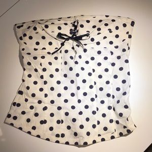 Vintage inspired polka dot top.